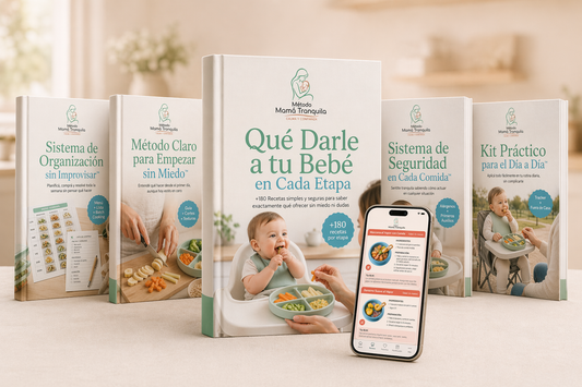 Método Mamá Tranquila™ — Qué Darle a tu Bebé en Cada Etapa (+180 Recetas + Sistema Completo)